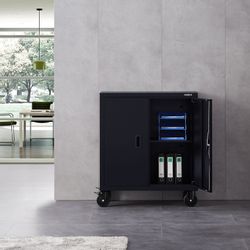 Arebos Aktenschrank Aktenschrank Büroschrank Materialschrank Stahlschrank günstig online kaufen