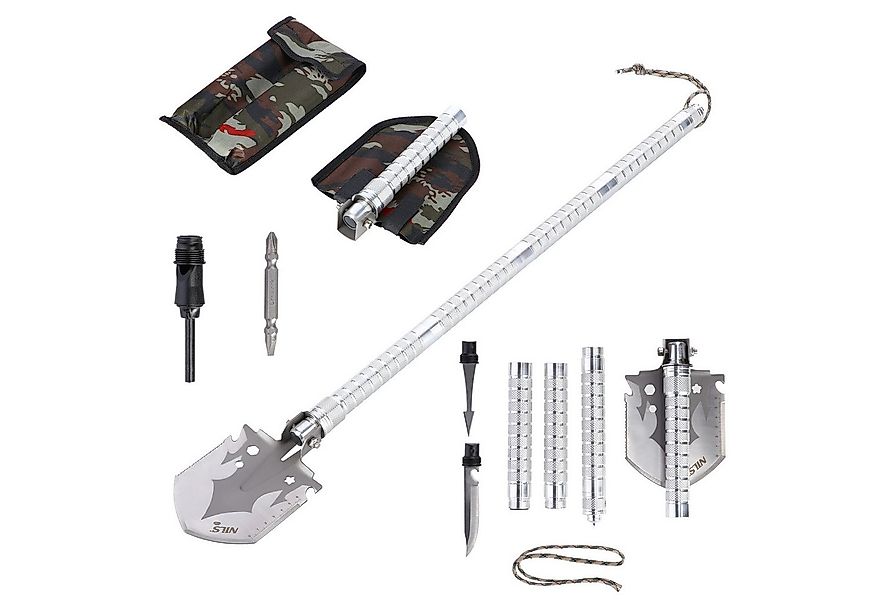 NILS CAMP Multitool Spaten Klappspaten multifunktionales Werkzeug Outdoor günstig online kaufen