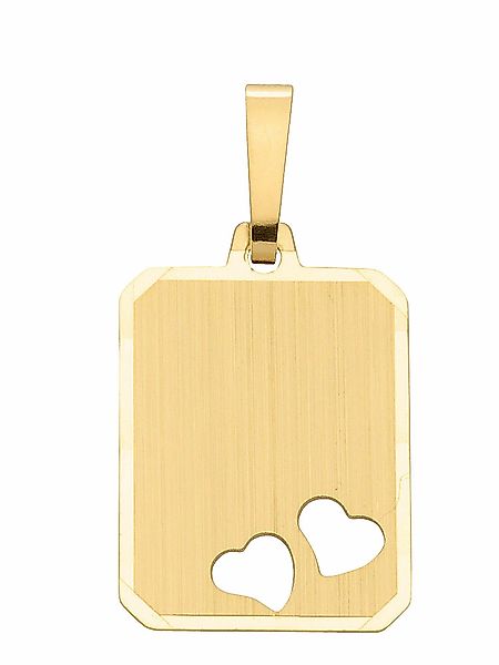 Adelia´s Kettenanhänger 333 Gold Gravurplatte Anhänger, günstig online kaufen