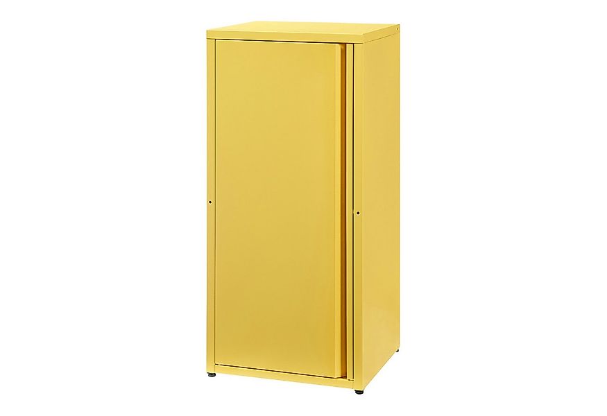 en.casa Mehrzweckschrank »Burlöv« mit 1 Tür und 2 Ablagen 88x40x35 cm Gelb günstig online kaufen