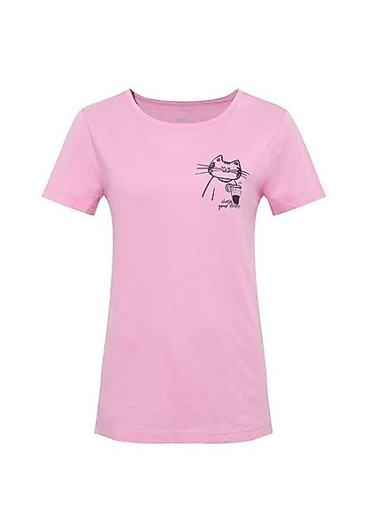 Mavi T-Shirt mit Vogel-Motiv, Rundhals, Kurzarm (1-tlg) CAT DRINK TEE günstig online kaufen