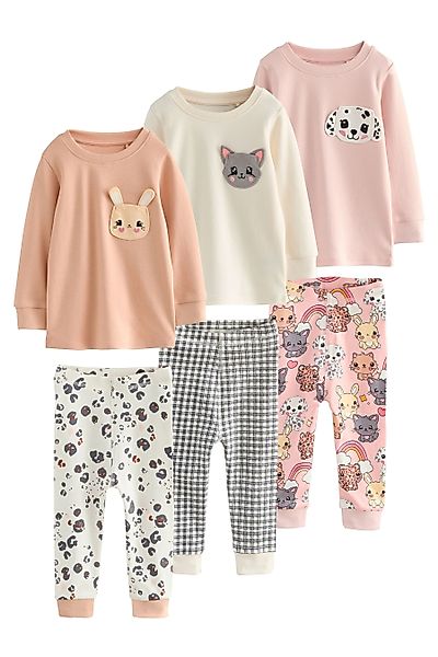 Next Pyjama 3er-Pack Kuschel-Pyjamas (6 tlg) günstig online kaufen