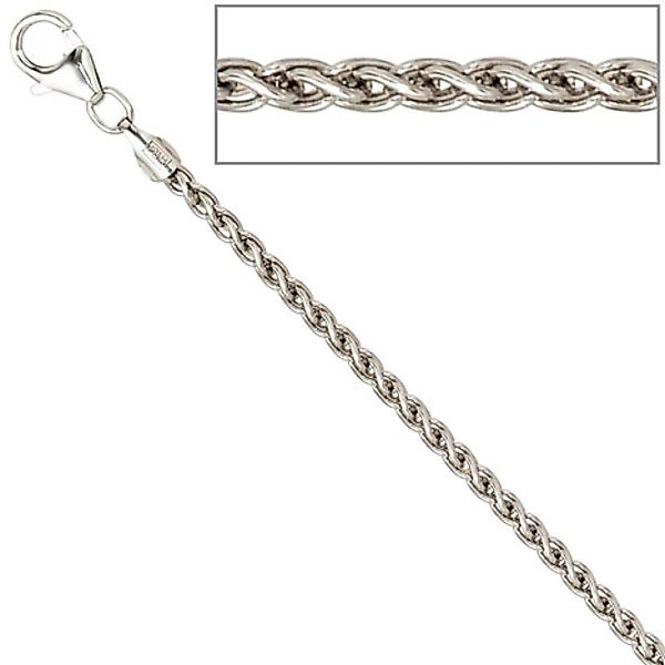 SIGO Zopfkette 925 Sterling Silber 2,2 mm 45 cm Halskette Kette Silberkette günstig online kaufen