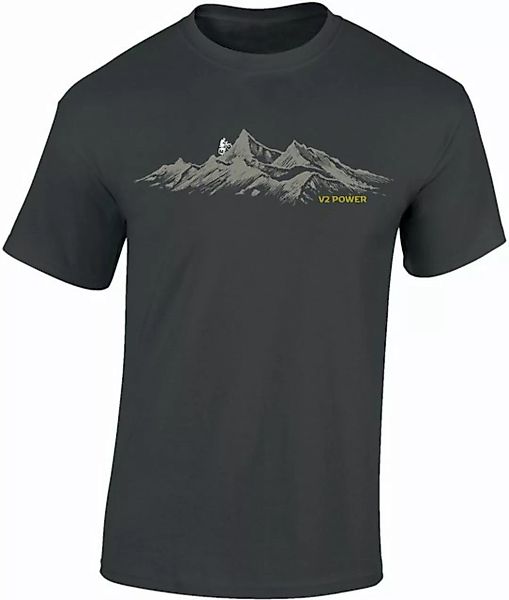 Baddery Print-Shirt Fahrrad T-Shirt : "V2 Power" - Mountainbike Shirt, hoch günstig online kaufen