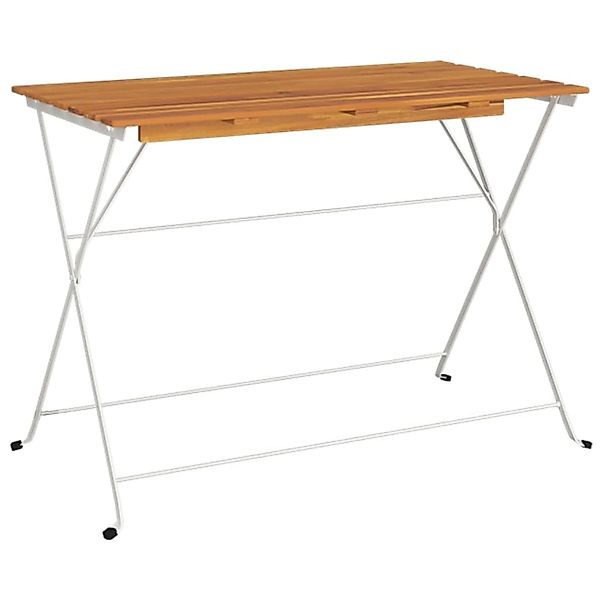 vidaXL Bistrotisch Klappbar 100x54x71 cm Massivholz Akazie und Stahl 319976 günstig online kaufen