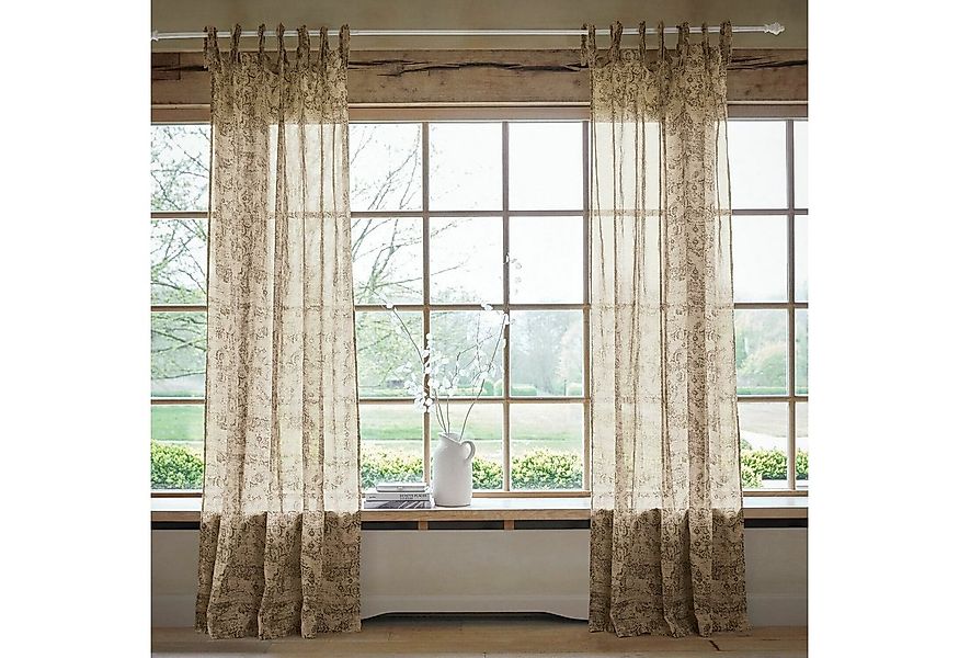 Mirabeau Vorhang Gardine Mirette beige/grau günstig online kaufen