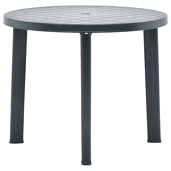 vidaXL Gartentisch Grün 89 cm Kunststoff 48806 günstig online kaufen