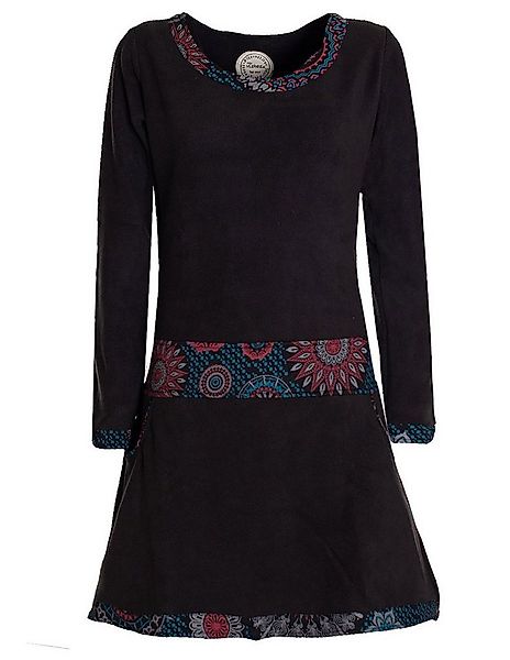 Vishes Midikleid Extra warmes Winterkleid Damen Langarm Kleider Sweatkleid günstig online kaufen