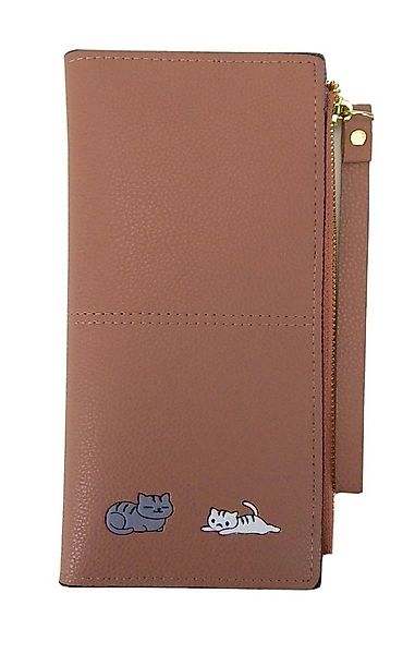 Ella Jonte Geldbörse, rosa blau oder grün mit Katzen-Motiv hochwertiges Kun günstig online kaufen
