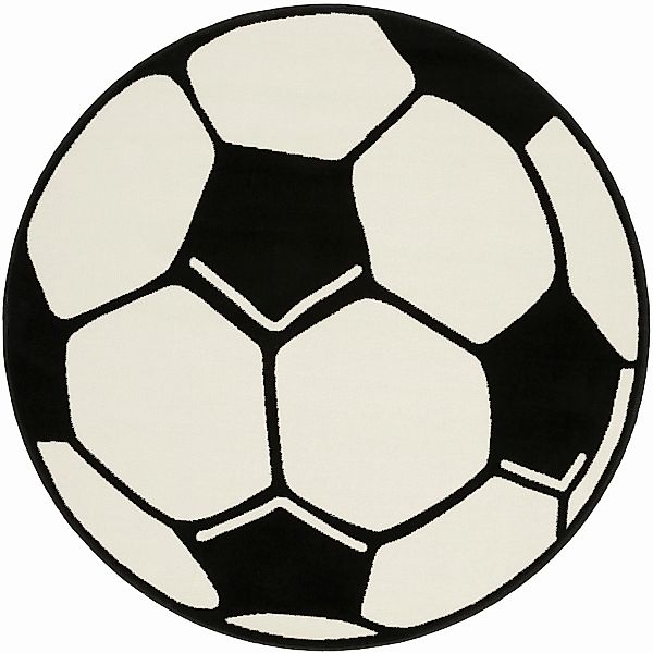 HANSE Home Kinderteppich "Fußball" rund 10 mm Höhe Kinder-Teppich, Rutschfe günstig online kaufen