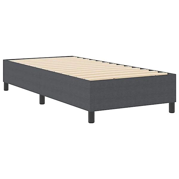 vidaXL Boxspringbett Dunkelgrau 100 x 200 cm Cordstoff 3337393 günstig online kaufen