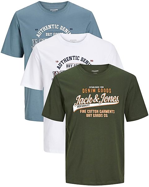Jack & Jones Plus Print-Shirt (Spar-Set, günstig online kaufen