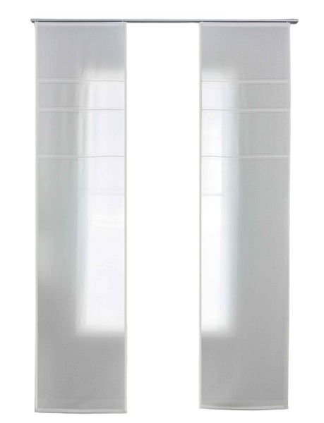 Gardinenbox Schiebegardine (2 St), Paneelwagen, halbtransparent, günstig online kaufen