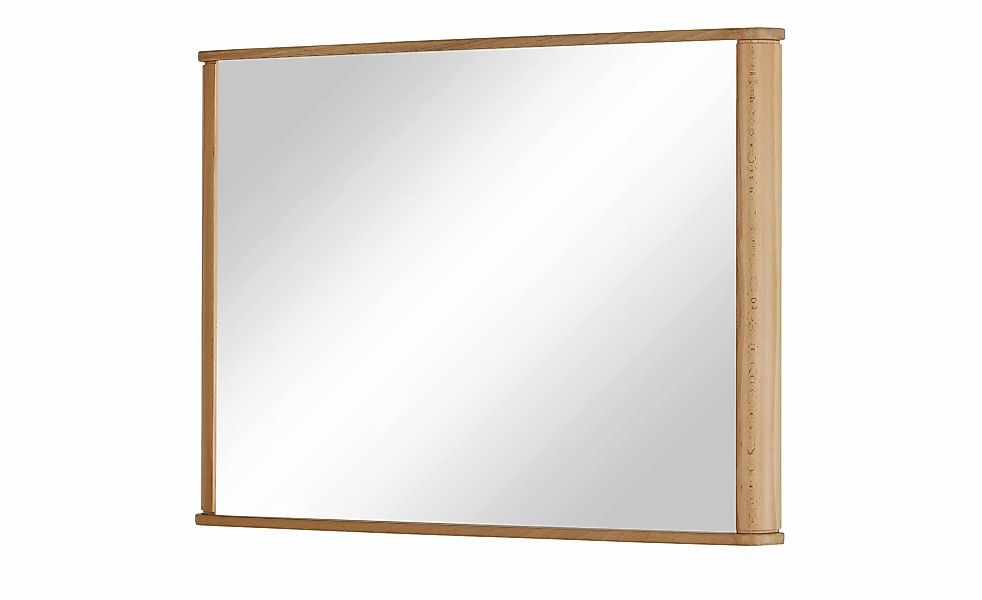 Wohnwert Spiegel 105 x 75 cm Atrio ¦ holzfarben ¦ Glas,Aluminium,Holz ¦ Maß günstig online kaufen