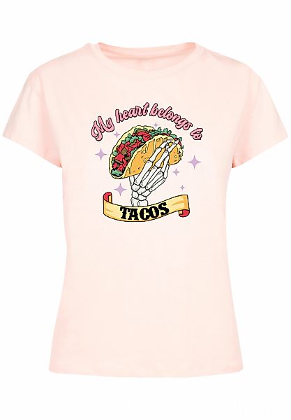 F4NT4STIC T-Shirt "Anti Valentinstag My Herz belongs to tacos", Premium Qua günstig online kaufen