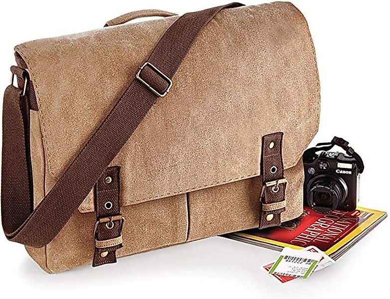 Quadra Messenger Bag Schultasche Umhängetasche Schultertasche, Vintage Opti günstig online kaufen