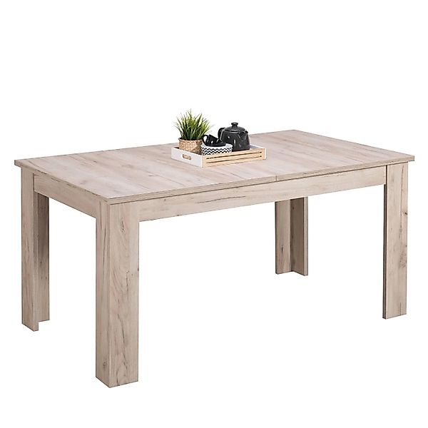 Homestyle4u Esstisch Grau 90x160 cm Eiche 2185 günstig online kaufen