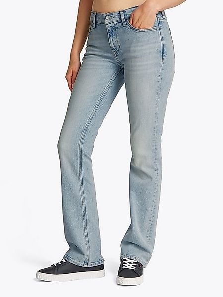 Tommy Jeans Bootcut-Jeans Maddie Mid Rise Bootcut in hellblauer Waschung günstig online kaufen