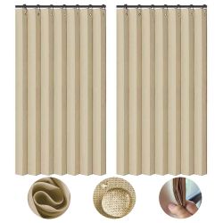 Rosnek Outdoorvorhang Außenvorhang Wasserdicht Ösen Haken, günstig online kaufen