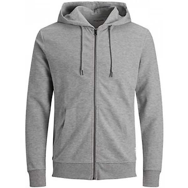 Jack & Jones  Sweatshirt 12182493 BASIC SWEAT ZIP-LIGHT GREY MELANGE günstig online kaufen