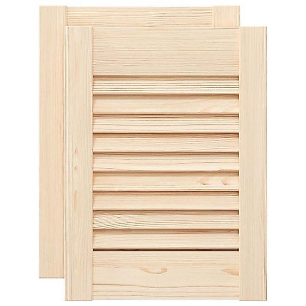 vidaXL Mehrzweckschrank Schranktüren Lamellen-Design 2 Stk 39,5x29,5cm Mass günstig online kaufen