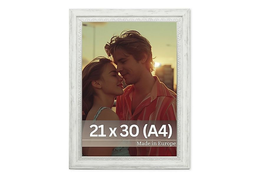 Victor (Zenith) Bilderrahmen Boho, Bilderrahmen Weiß 20x30 cm (A4), Bilderr günstig online kaufen