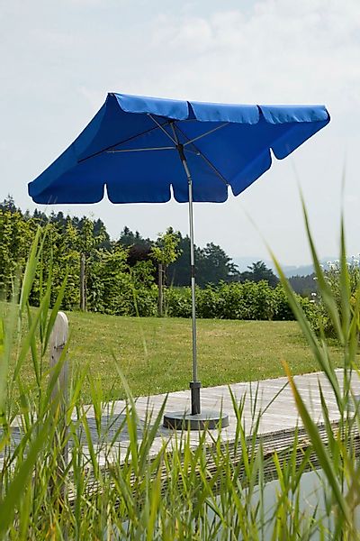 Schneider Balkonschirme Locarno 180 cmx 120 cm Royalblau mit Push-Up Mechan günstig online kaufen