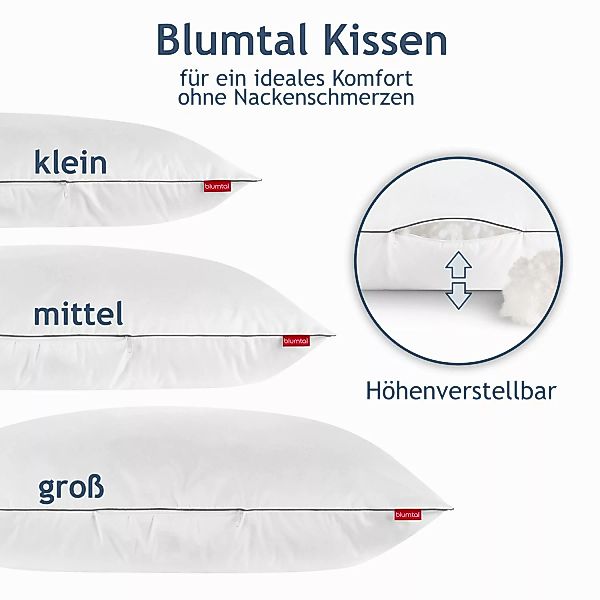 Blumtal Schlafkissen Blumtal Kopfkissen 80x80 cm günstig online kaufen