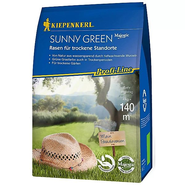 Kiepenkerl Profi-Line Rasen für trockene Standorte Sunny Green 4 kg für 140 günstig online kaufen
