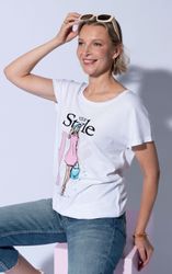 Passioni Print-Shirt mit Print Rundhals günstig online kaufen