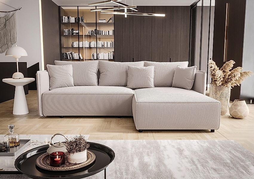Fun Möbel Ecksofa Schlafsofa Sofa EVORA günstig online kaufen