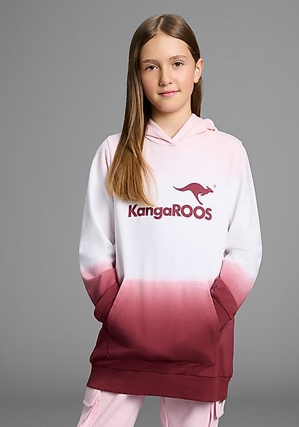 KangaROOS Kapuzensweatshirt, Longsweatshirt mit Farbverlauf Langarm günstig online kaufen