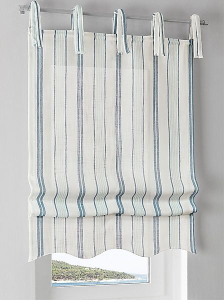 Rollo Raffrollo ., heine, halbtransparent, Bindebänder günstig online kaufen