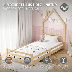 ML-DESIGN Spielbett Hausbett Holzbett mit Lattenrost günstig online kaufen