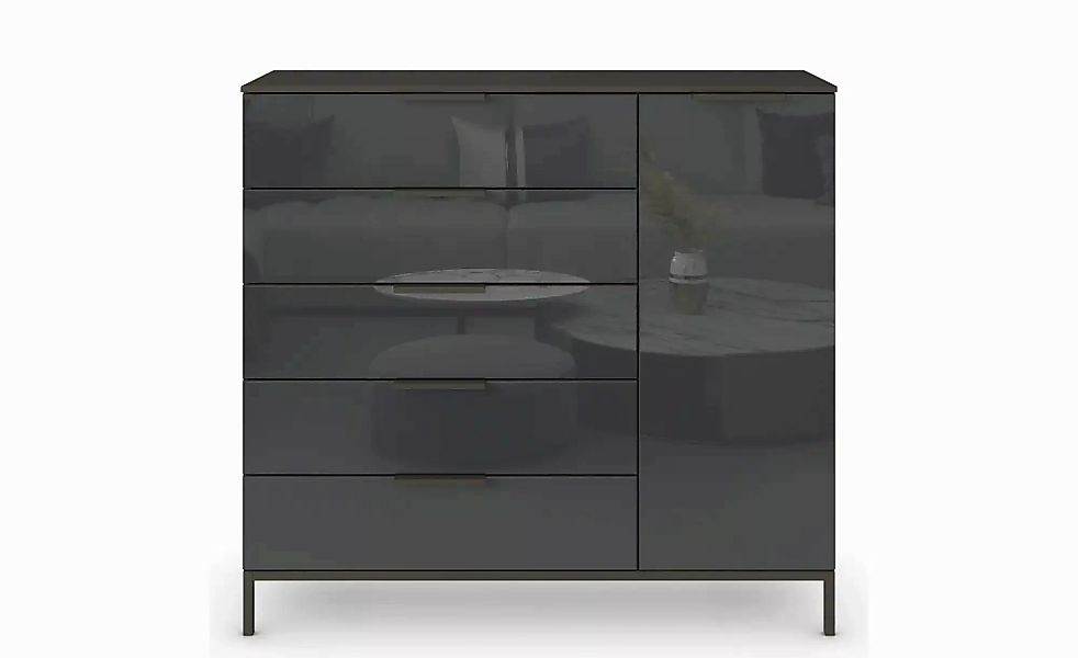 Sideboard ¦ schwarz ¦ Maße (cm): B: 120 H: 111 Kommoden & Sideboards > Side günstig online kaufen