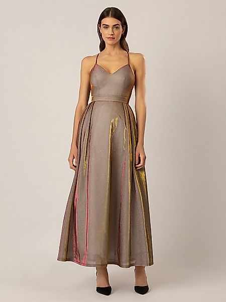 Apart Abendkleid aus einer metallic gold-pink schimmernden Jerseyware günstig online kaufen