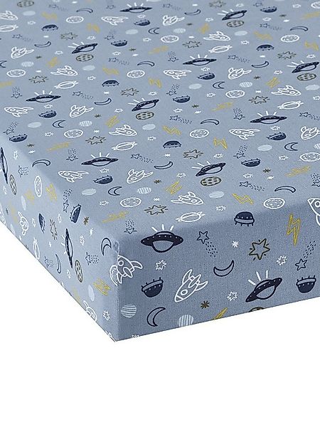 vertbaudet Spannbettlaken Kinder Spannbettlaken COSMOS, Baumwolle günstig online kaufen