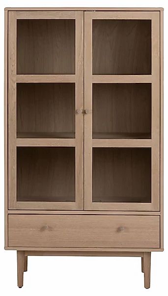 ACTONA GROUP Vitrine "Aston", Schrank, 2 Glastüren, 2 Einlegeböden, 1 Schub günstig online kaufen