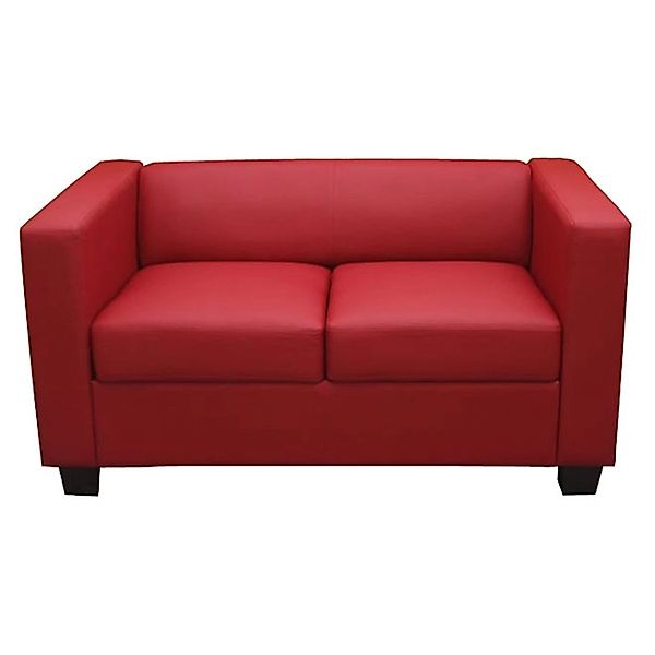 MCW 2er Sofa Lille Kunstleder Rot günstig online kaufen