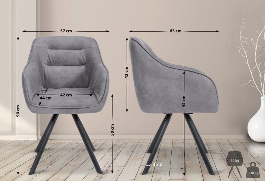 CLP Esszimmerstuhl Russel, Samt oder Antik günstig online kaufen