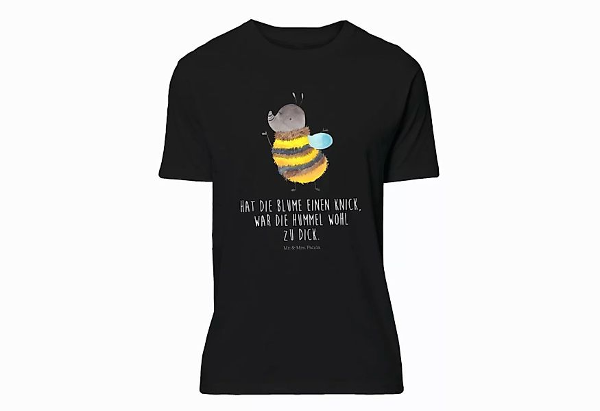 Mr. & Mrs. Panda T-Shirt Hummel flauschig - Schwarz - Geschenk, Natur, lust günstig online kaufen