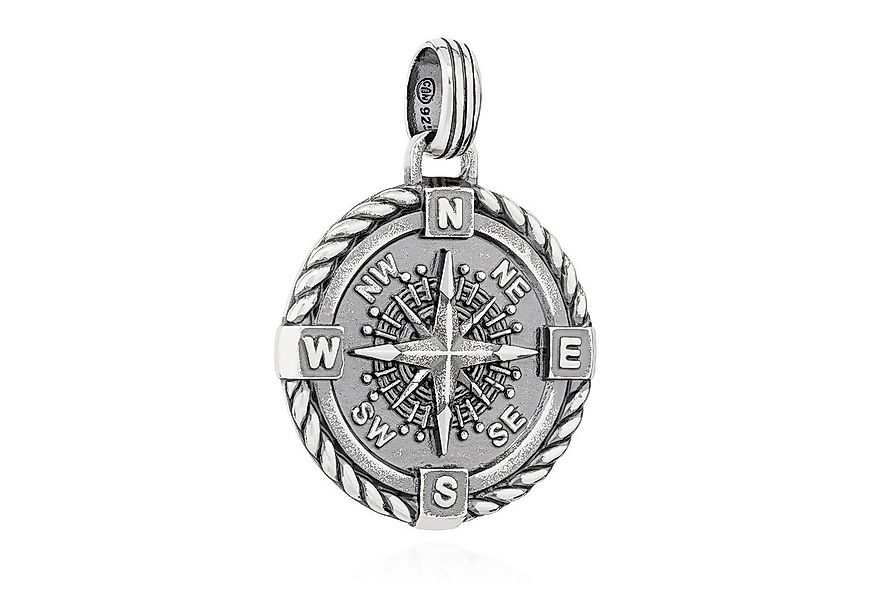 NKlaus Kettenanhänger 24cm Kettenanhänger Kompass 925 Sterling Silber Nords günstig online kaufen