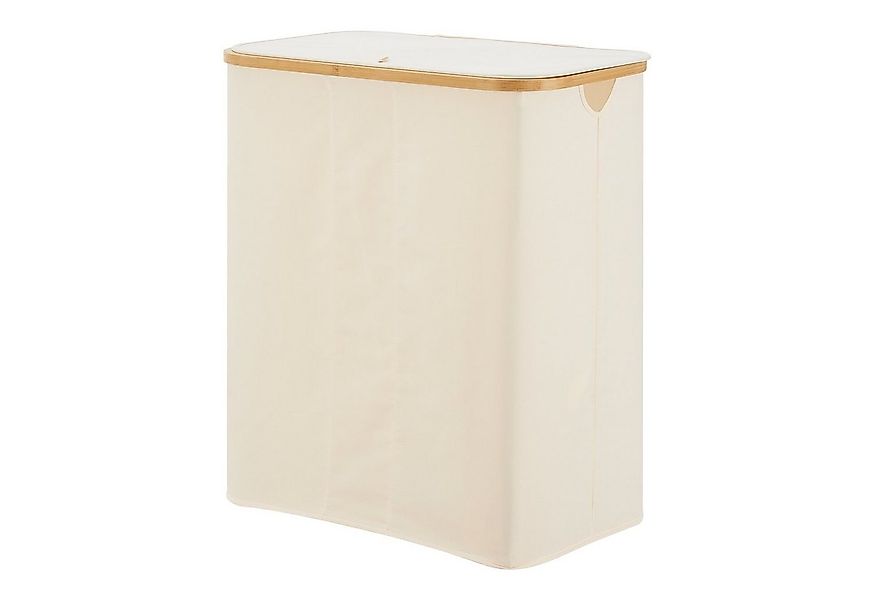en.casa Wäschekorb, »Rusko« Wäschesammler mit Deckel 140L Beige günstig online kaufen
