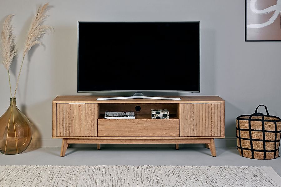 Jahnke TV-Board "WAVE TV 170", (1 St.), TV-Board, Retro-Stil, Front in Well günstig online kaufen