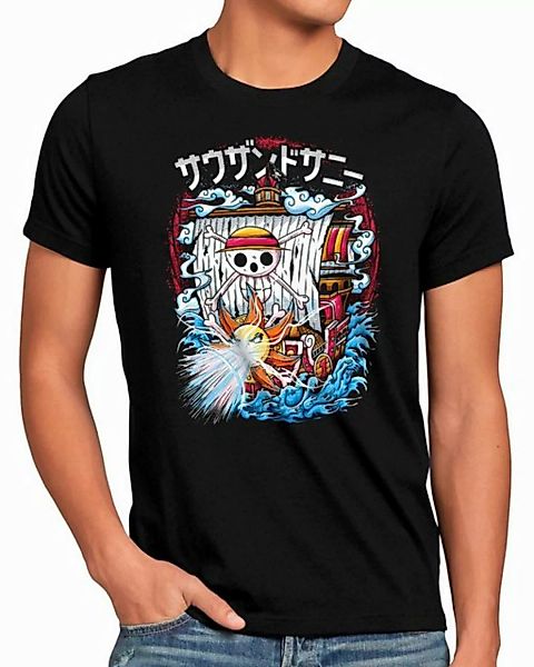 style3 T-Shirt Thousand Blast japan anime luffy manga one piece günstig online kaufen