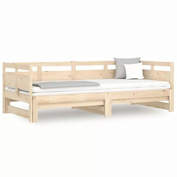 vidaXL Bett Tagesbett Ausziehbar Massivholz Kiefer 2x(80x200) cm günstig online kaufen