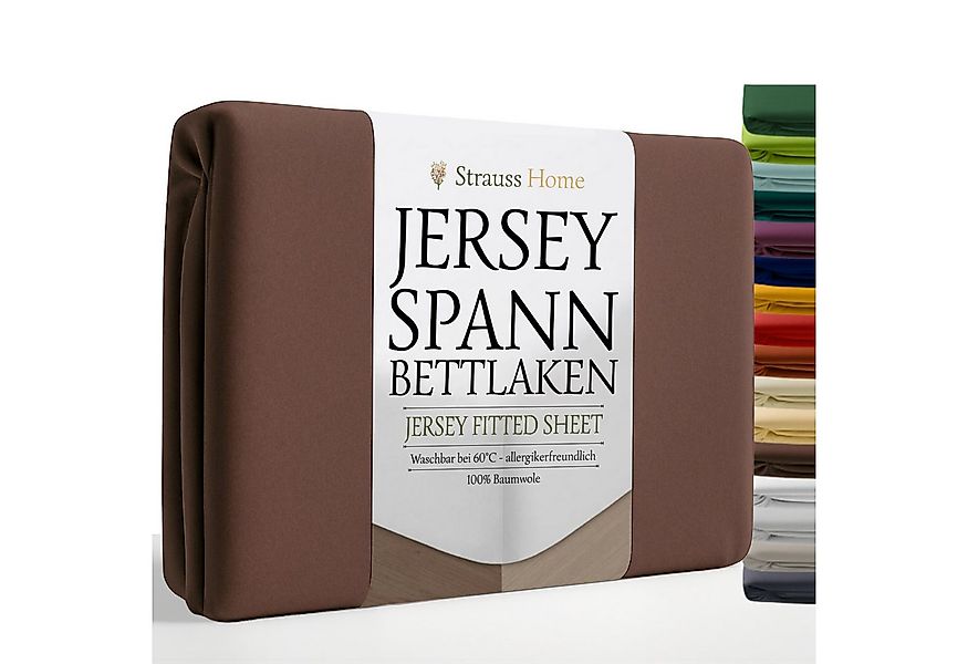 Strauss Home Spannbettlaken Premium, Gummizug: Rundumgummi, 150gr/m2 Premiu günstig online kaufen