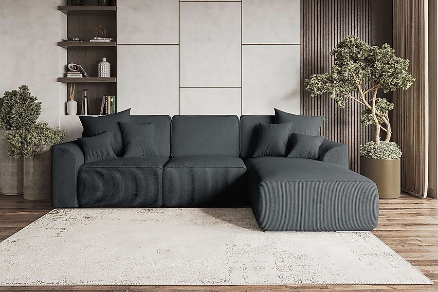 99rooms Ecksofa Gusto, Sofa L-Form, Eckcouch, mit Schlaffunktion, abnehmbar günstig online kaufen