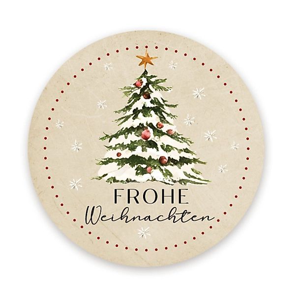 Logbuch-Verlag Dekofigur 200 Weihnachtssticker Frohe Weihnachten günstig online kaufen