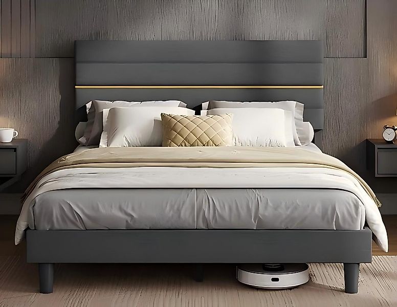 VASAGLE Polsterbett (160 x 200 cm, geräuscharm, mit Lattenrost und verstell günstig online kaufen